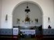 O interior da capela